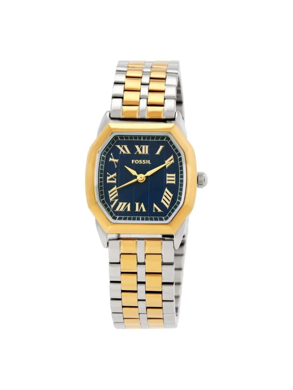 NWT Fossil Harlow Quartz Blue Dial Ladies Watch